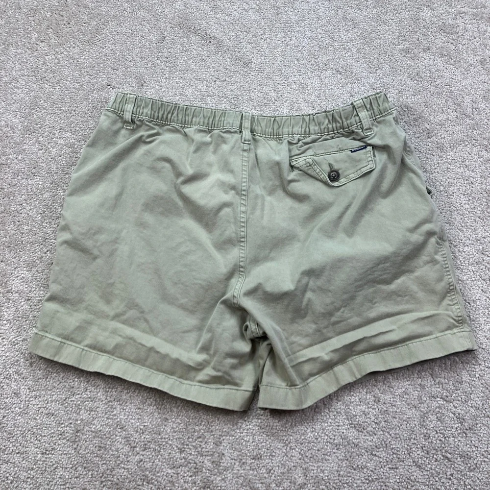 Chubbies Mens XL Shorts Green 5.5 Inseam Elastic Waist Stretch Twill Chino